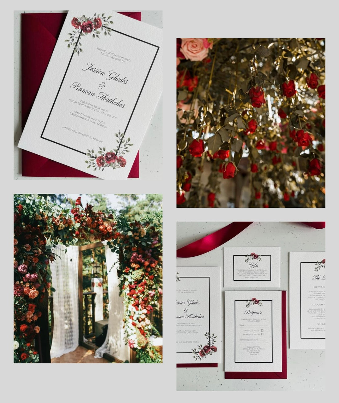 WEDDING INSP…..Red for Romance