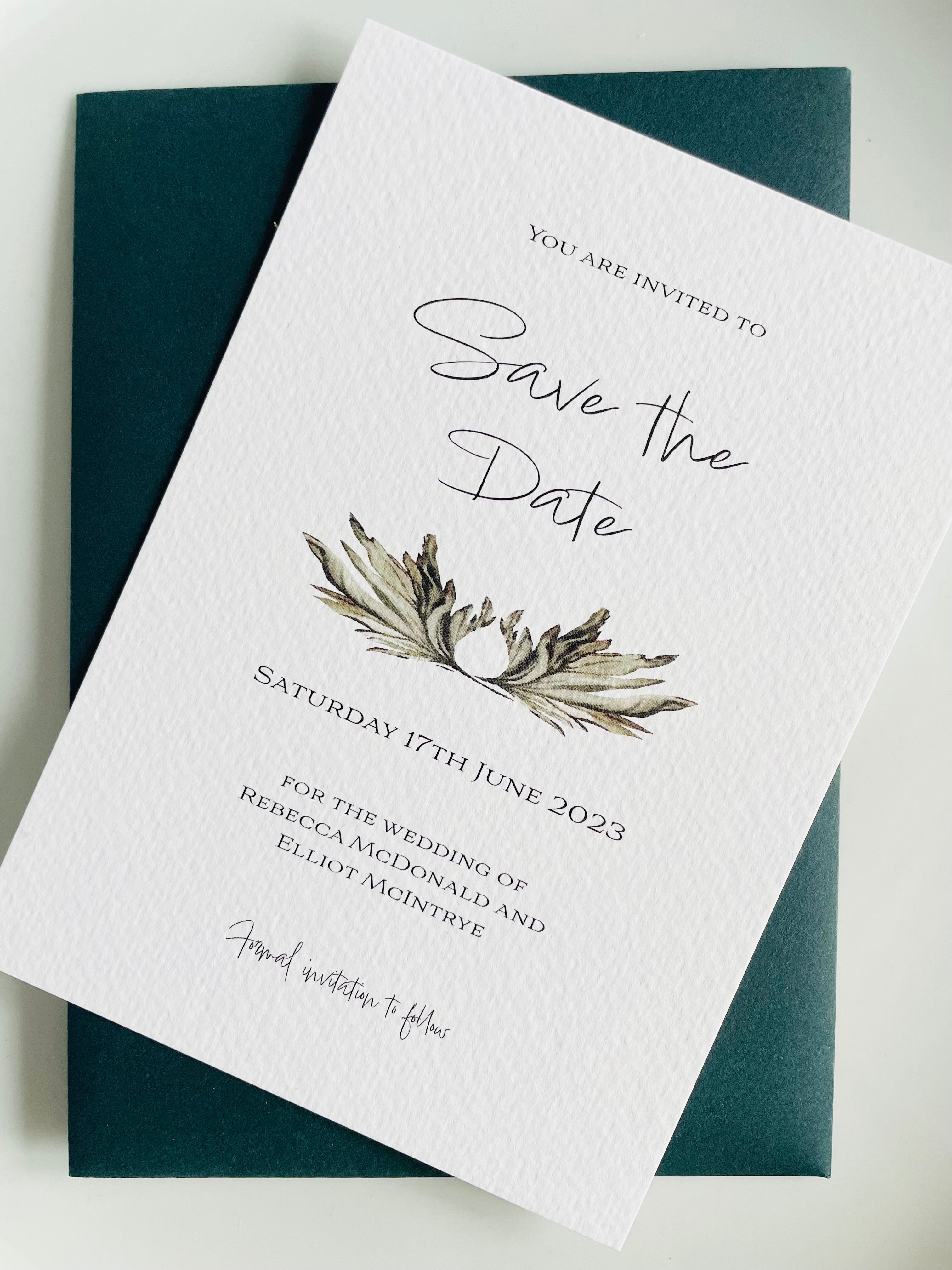 Grey Simplicity Save the Date