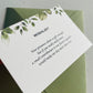 Elegant Greenery wedding invitation