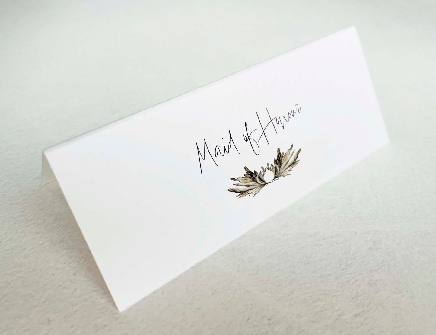 Grey Simplicity place card