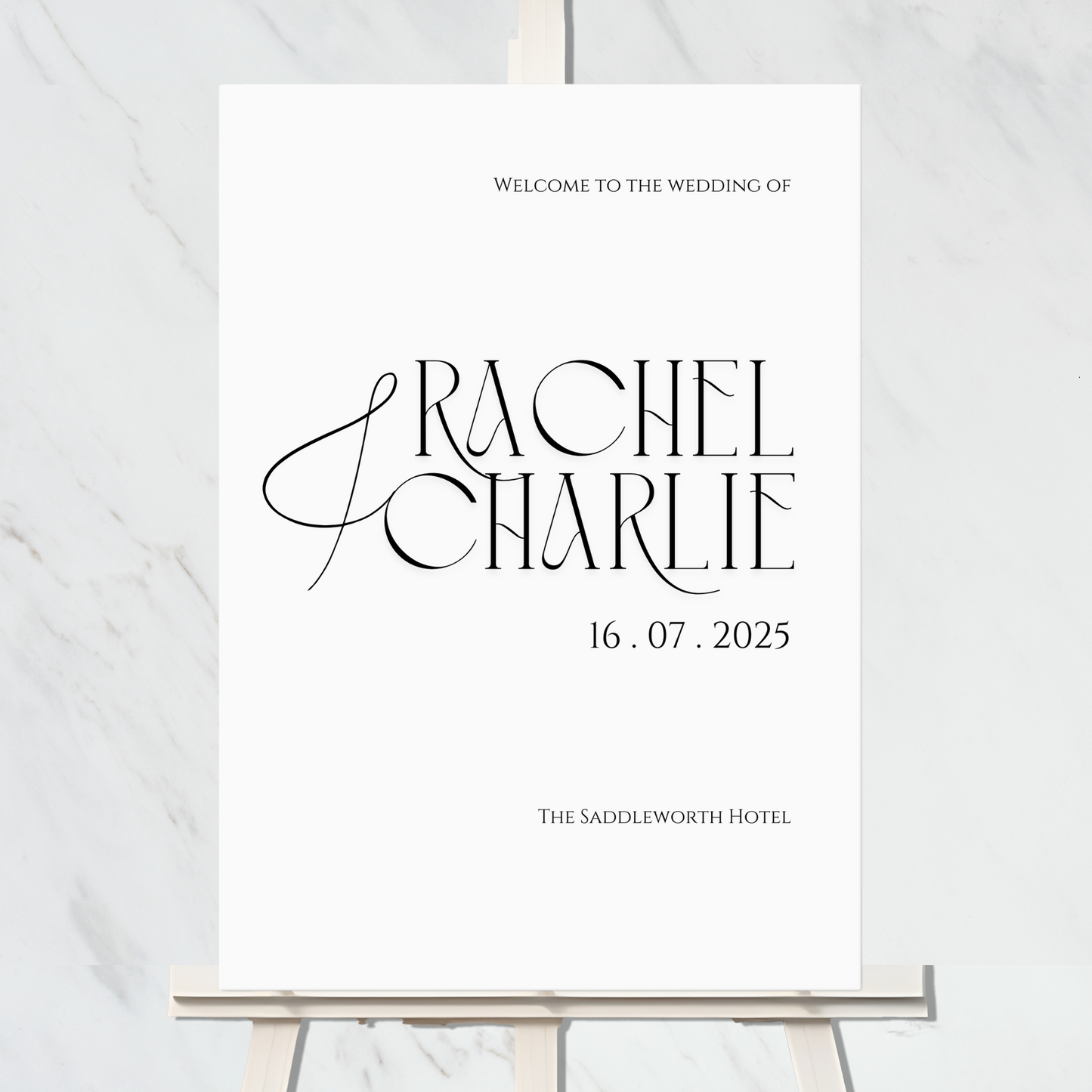 The Luxe collection - Welcome sign