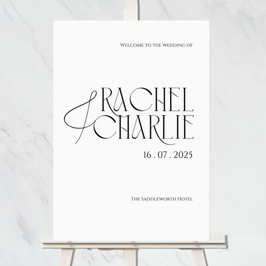 The Luxe collection - Welcome sign