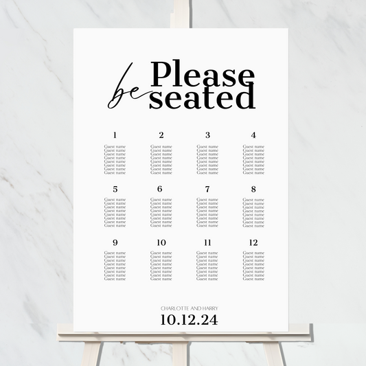Bravo collection - Seating Plan