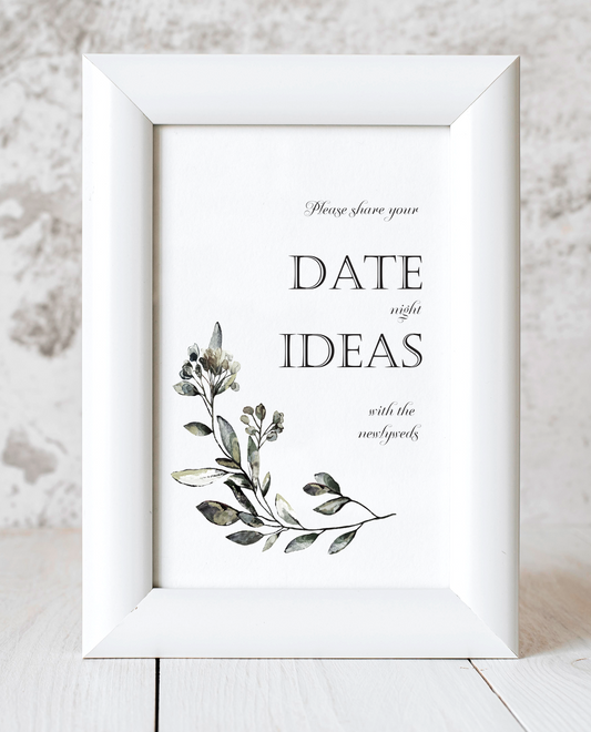 Black Tie Collection - Date Night Ideas wedding sign