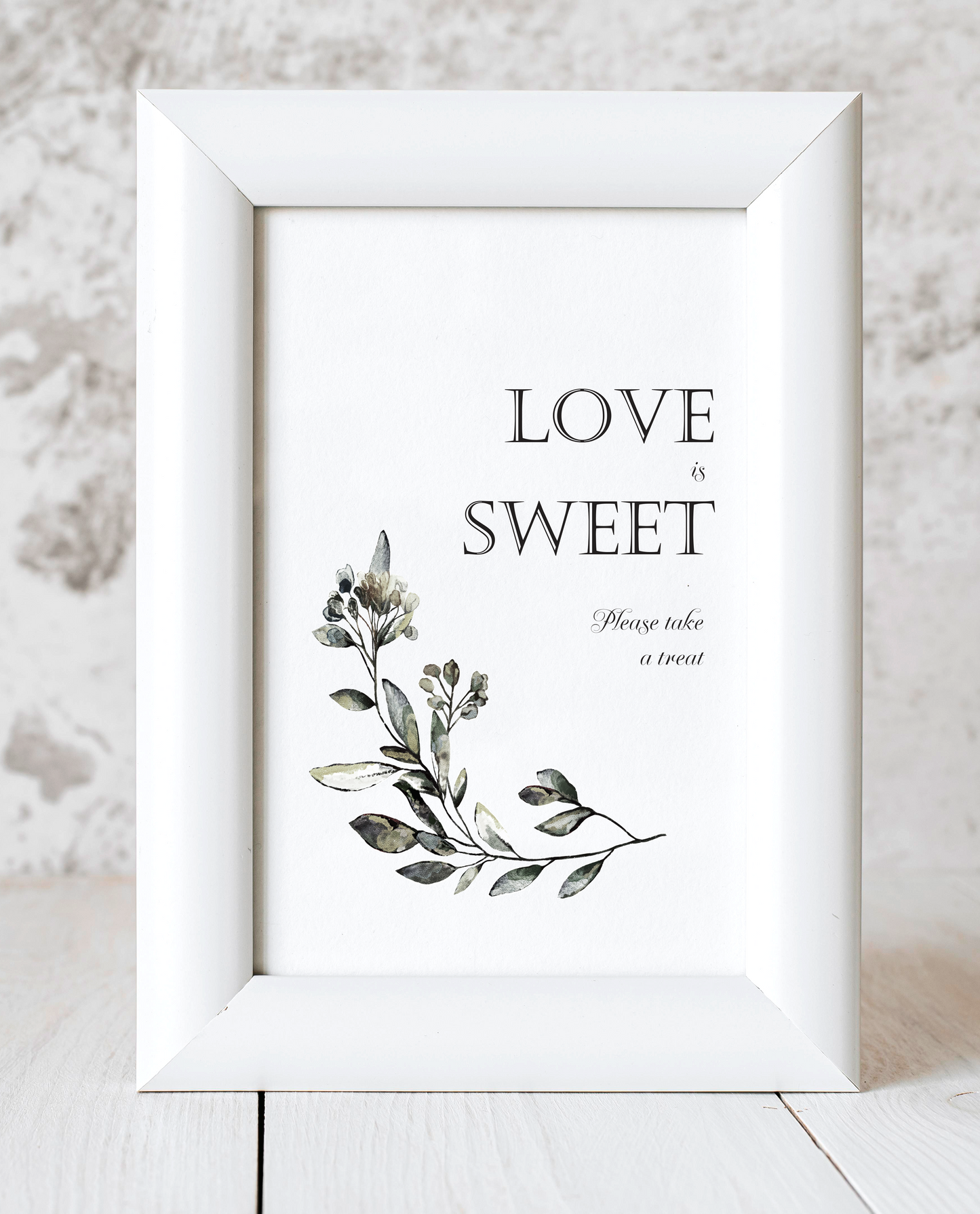 Black Tie Collection - Love is Sweet wedding sign