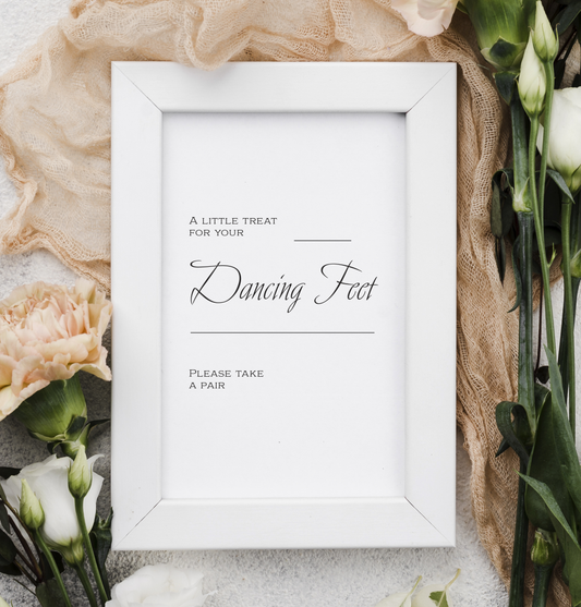 Classic Collection - Treat for your Dancing Feet wedding sign