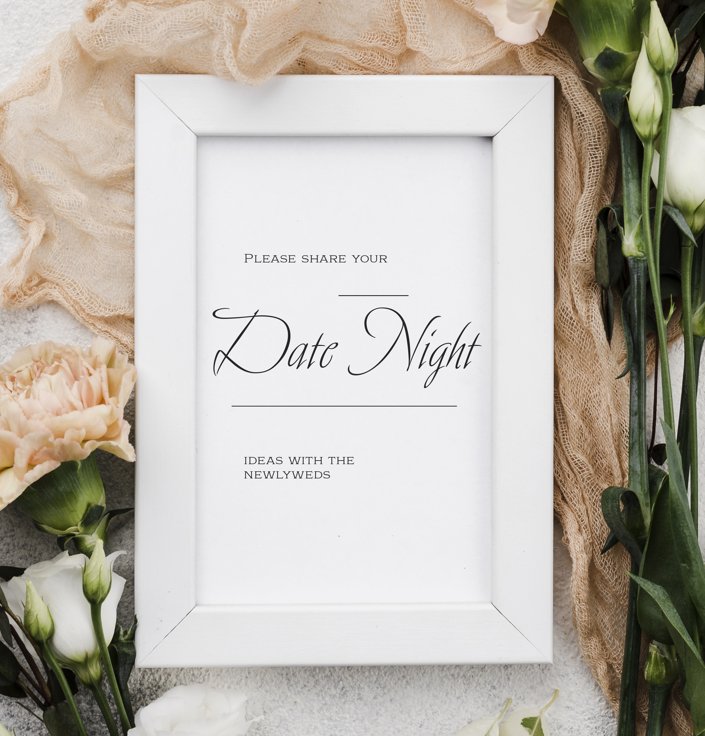 Classic Collection - Date Night Ideas wedding sign