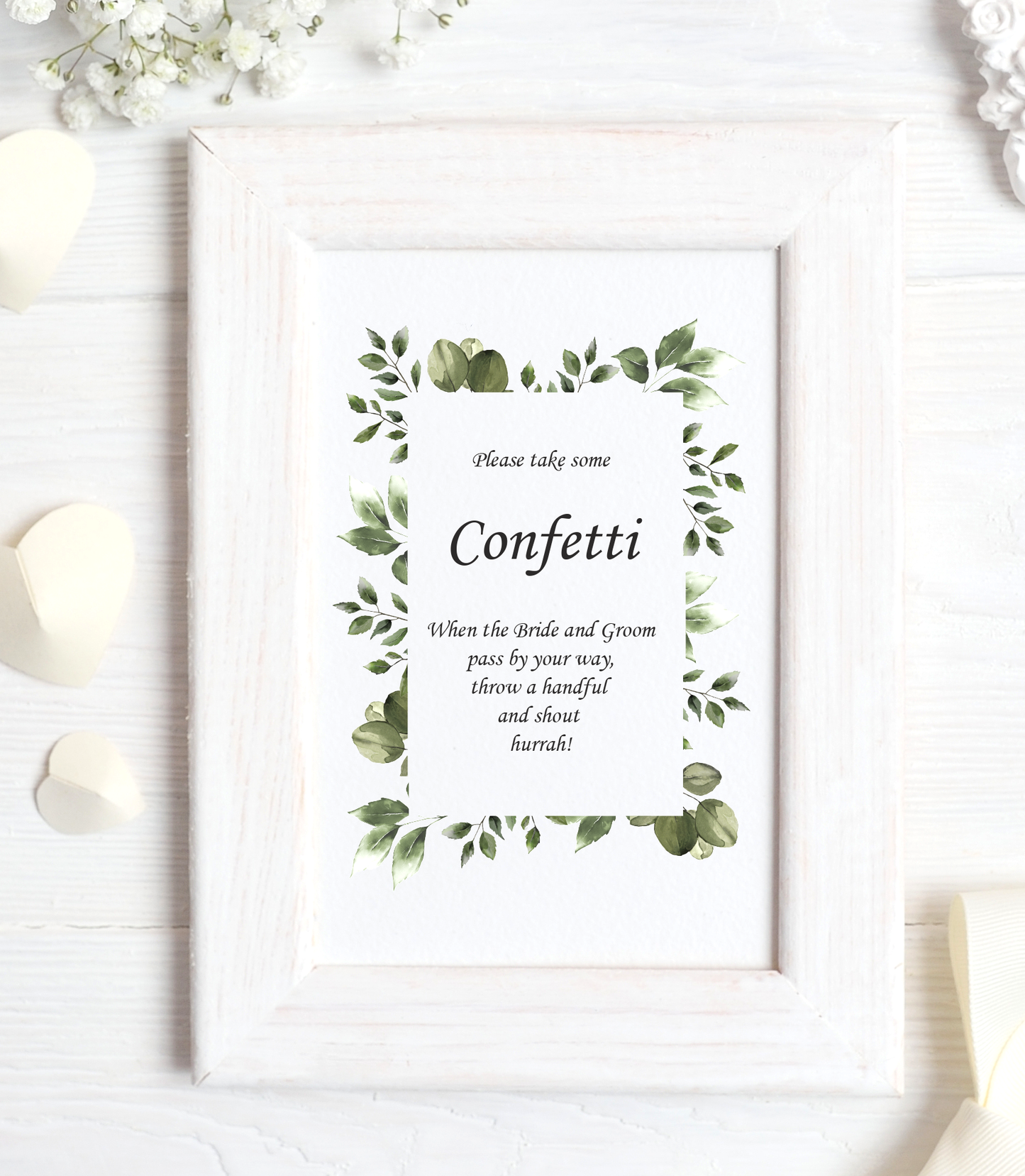 Elegant Greenery Collection - Confetti print