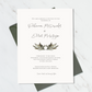 Grey Simplicity Wedding Invitation