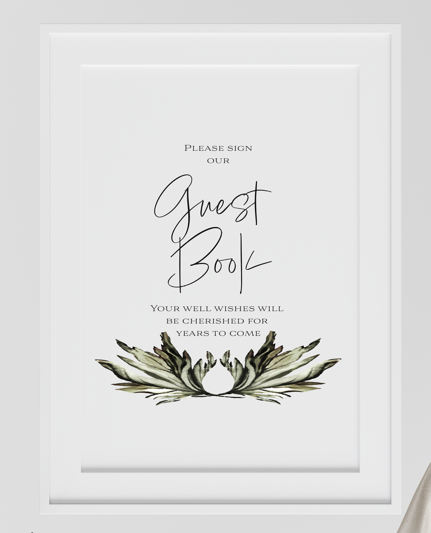 Grey Simplicity Collection - Guest Book wedding sign