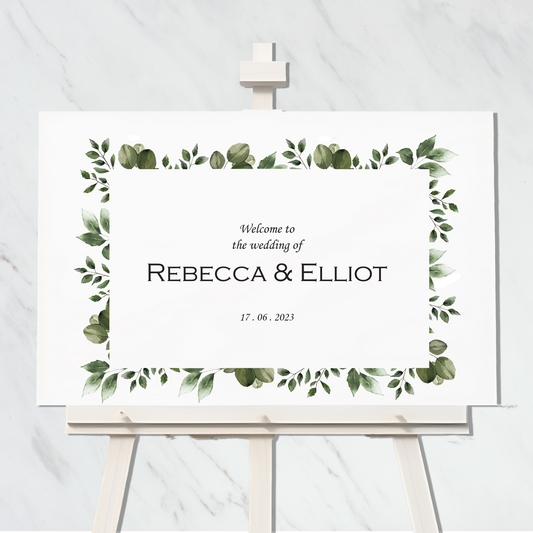 Elegant greenery collection - Welcome sign #2