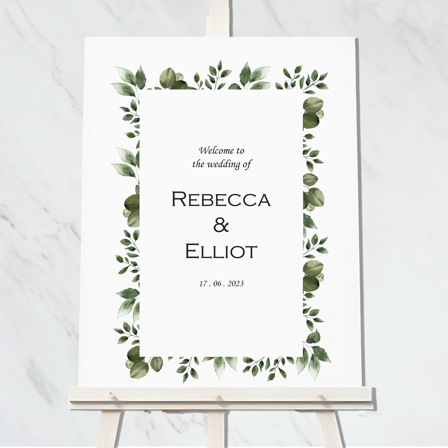 Elegant greenery collection - Welcome sign #1