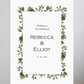 Elegant greenery collection - Welcome sign #1